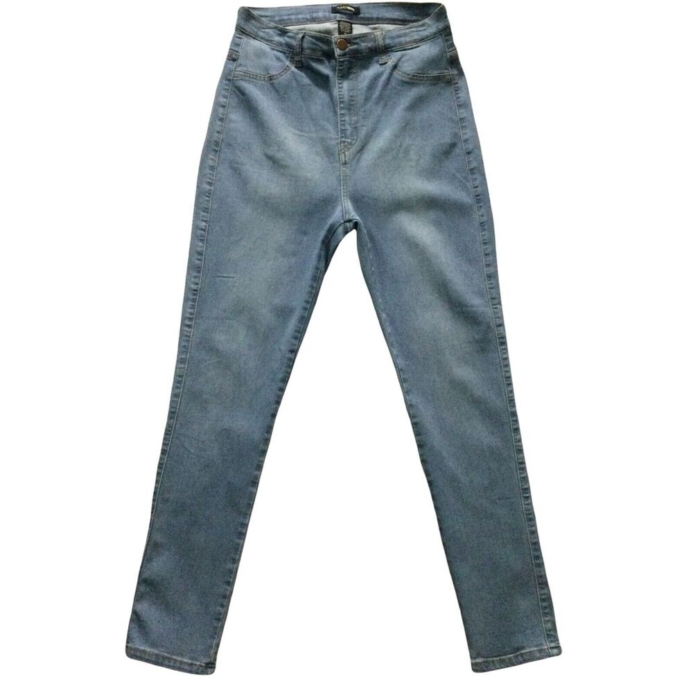 Fashion Nova Womens Jeans size 15 Junior Medium Wash Skinny x29" Cotton Stretch